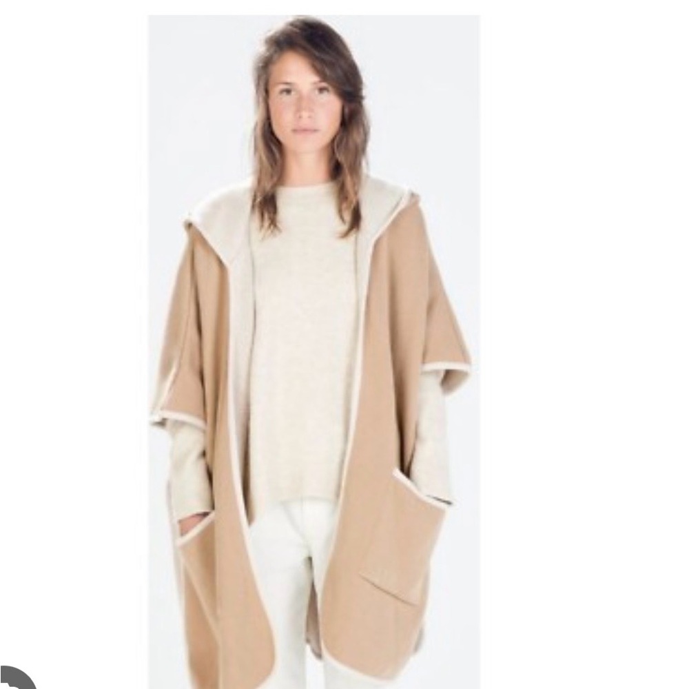 Zara Cream Cape Sweater